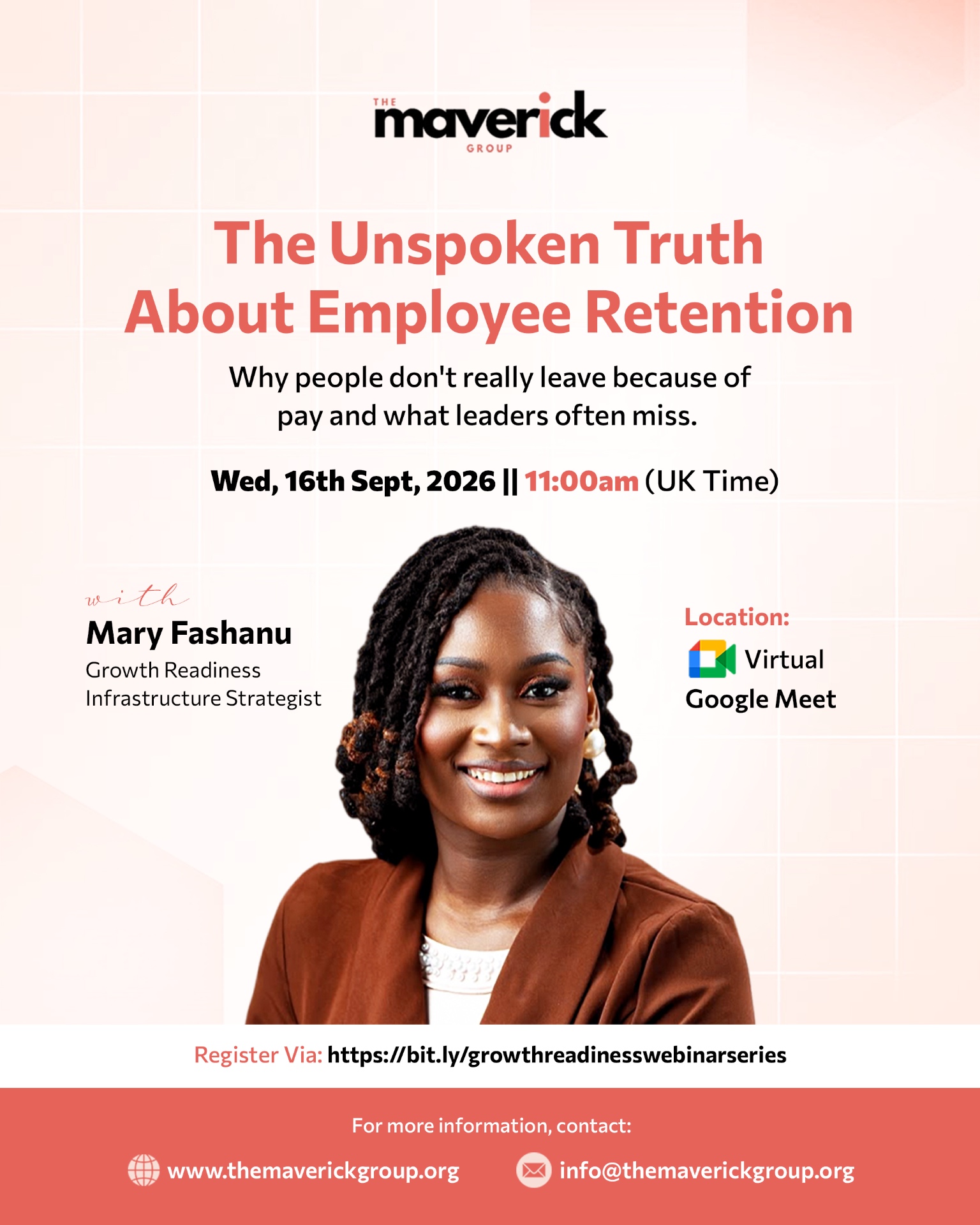 The Unspoken Truth About Employee Retention webinar flyer
