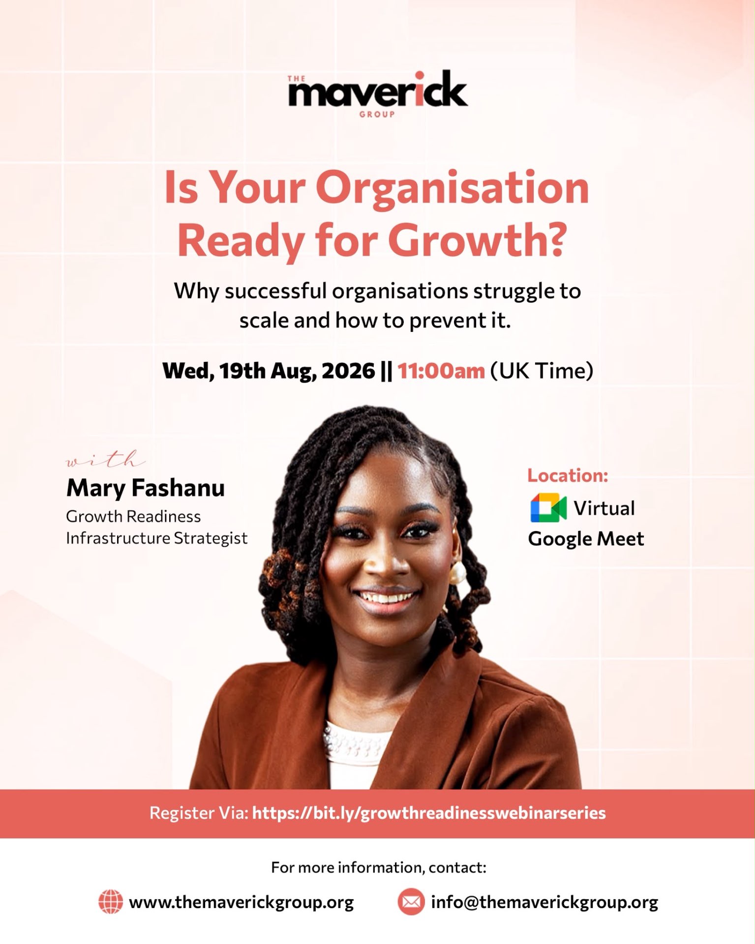 Is Your Organisation Ready for Growth? webinar flyer